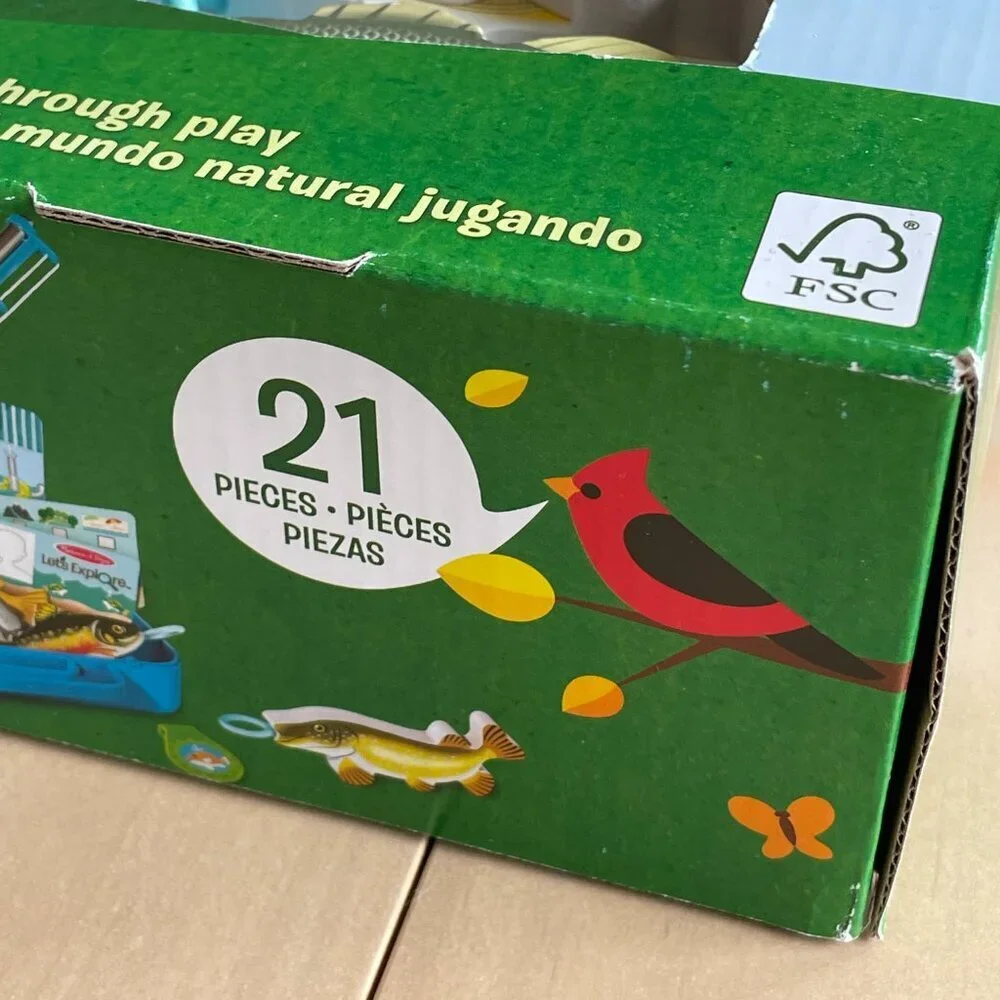 NEW‎ Melissa & Doug Let’s Explore Fishing Play Set – 21 Pieces - FSC Certified